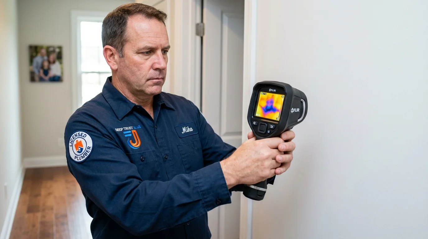 Thermal imaging leak detection by Johns Plumbing LLC in Morenci